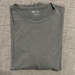 Figs Charcoal Super Soft Undersrub Longsleeve Top